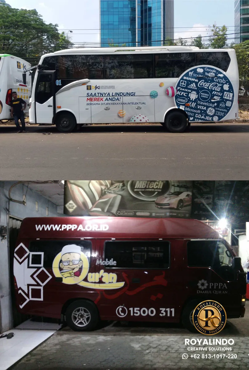 Cutting Sticker Bus Custom RV-025