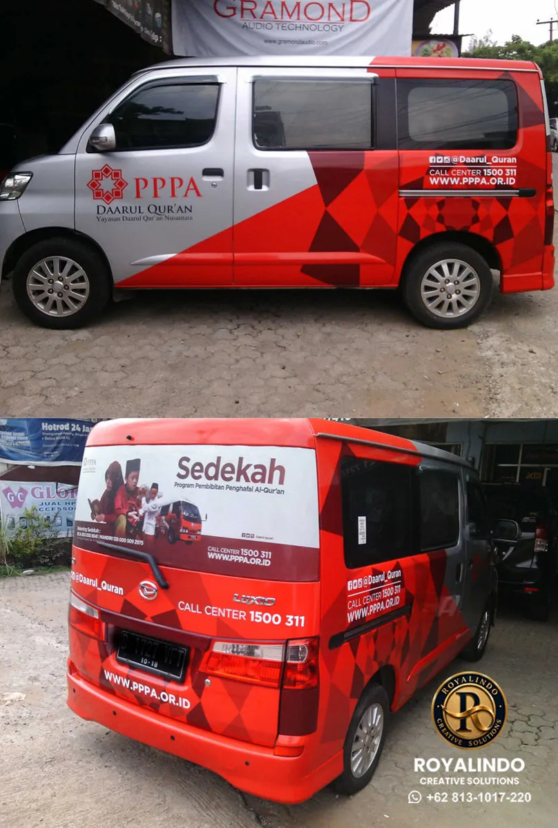 Cutting Sticker Mobil Daarul Qur'an RV-016